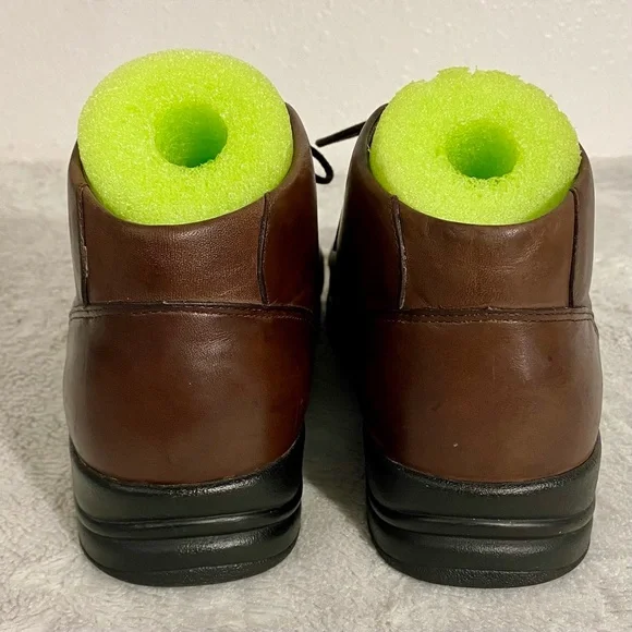 Propet Brown Leather Elite Walkers Women’s Size 8X (2E) Wide Steel Shank Lace Up - Picture 5 of 11